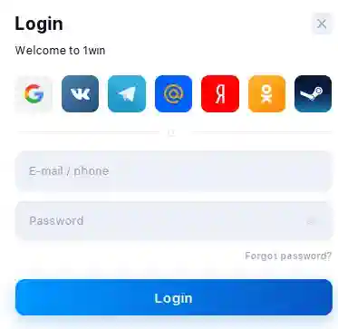 1win login process in Malaysia
